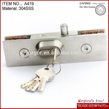 Fechadura de porta de vidro de aço inoxidável / fechadura de montagem de alta qualidade da China